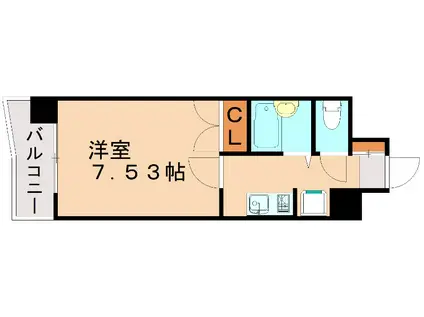 フリースペース57(1K/4階)の間取り写真