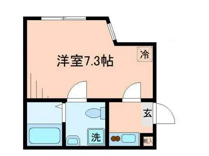 ワイスクエア(1K/3階)の間取り写真