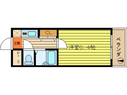 エーデルブルーメ ナンバー12(1K/2階)の間取り写真