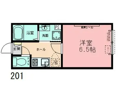 VISTA MINAMIMACHIDA(1K/2階)の間取り写真