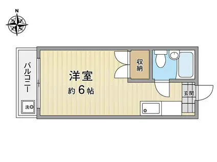 メゾン南阿佐ヶ谷(ワンルーム/1階)の間取り写真