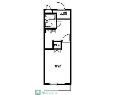 TOSI-KEN.01(1K/1階)の間取り写真