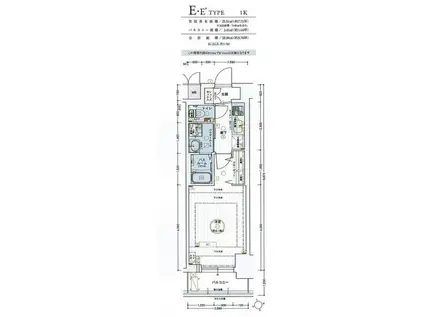 エステムコート名古屋今池アーバンゲート(1K/6階)の間取り写真