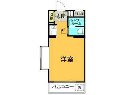 クリスタル高円寺パート1(ワンルーム/1階)の間取り写真