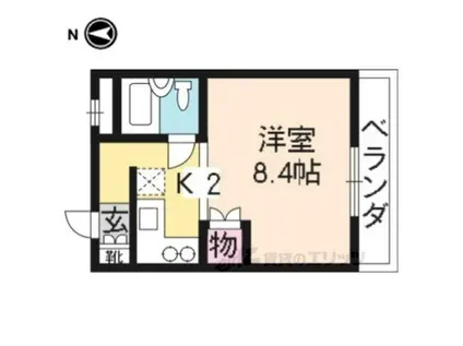 スタジオNP(1K/2階)の間取り写真