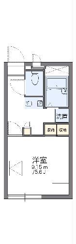レオパレス西町(1K/2階)の間取り写真