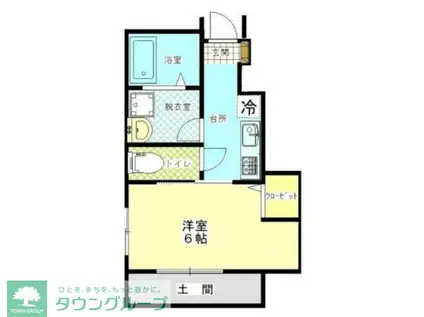 CASA FELICE(1SK/2階)の間取り写真