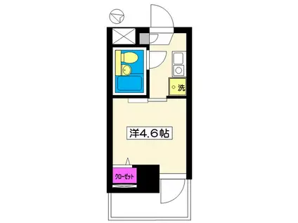 ストリングビル(1K/3階)の間取り写真