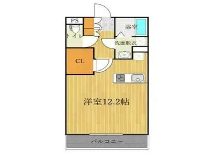 フォーサイト(ワンルーム/3階)の間取り写真