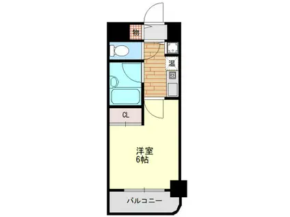 コート西中島(1K/3階)の間取り写真