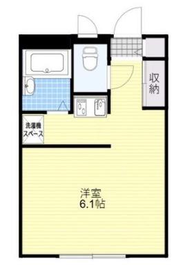 しらさぎ(1K/2階)の間取り写真