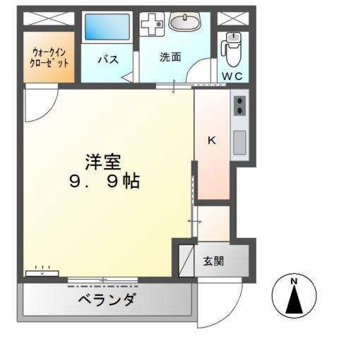 ロココTACHIBANAYA(1K/1階)の間取り写真