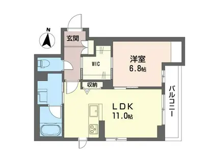 ライヴ テイル 桜木町(1LDK/1階)の間取り写真