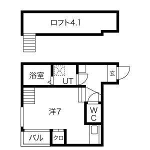 PASIONES 1(1K/1階)の間取り写真