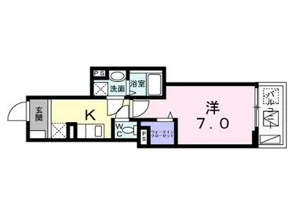 ジェイド(1K/3階)の間取り写真