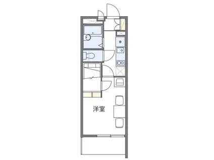 ピエール コリーネ(1K/1階)の間取り写真