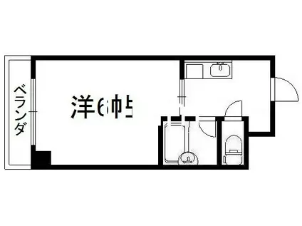 ジュネス神楽田(1K/3階)の間取り写真