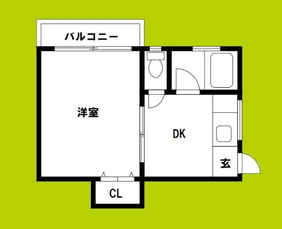 リアライズ上新庄豊新(1DK/2階)の間取り写真