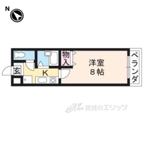 センチュリー玉川(1K/2階)の間取り写真