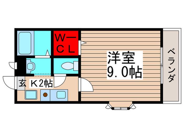 ソフィアベネッセ西船(1K/2階)の間取り写真