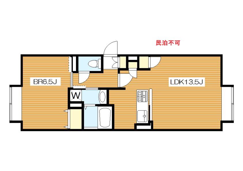 LEGALAND初台 O(1LDK/4階)の間取り写真