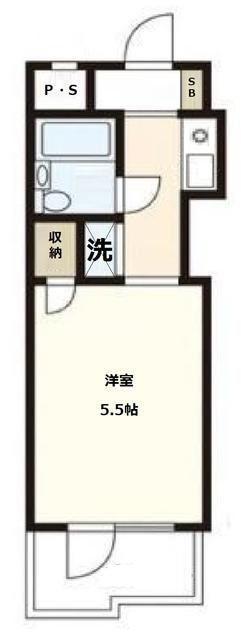 TOP金町(ワンルーム/3階)の間取り写真