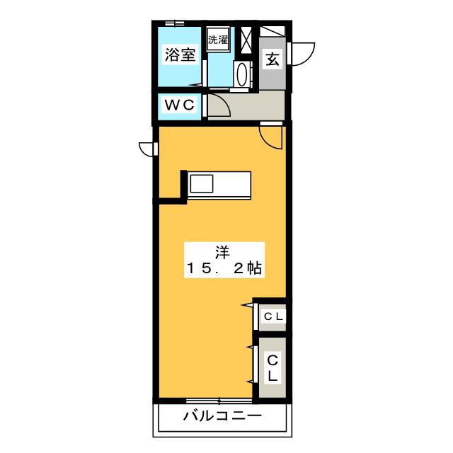 M STYLE(ワンルーム/1階)の間取り写真