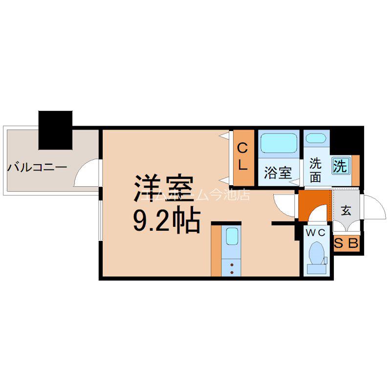 アドバンス名古屋モクシー(ワンルーム/6階)の間取り写真