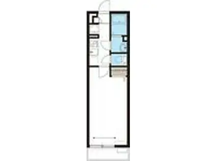 リブリ・ゼフィール(1K/2階)の間取り写真