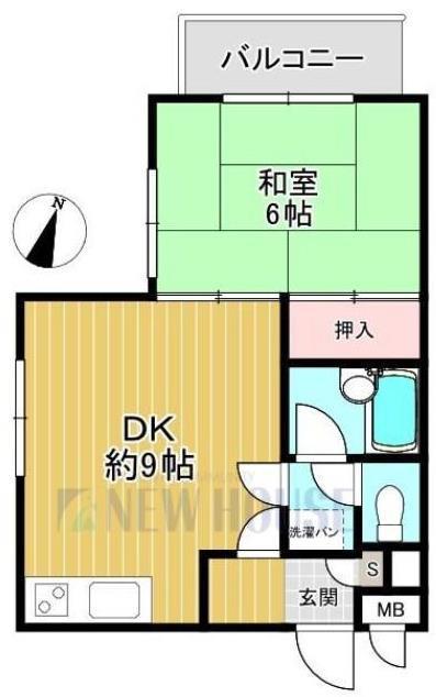 OSハウス(1LDK/2階)の間取り写真