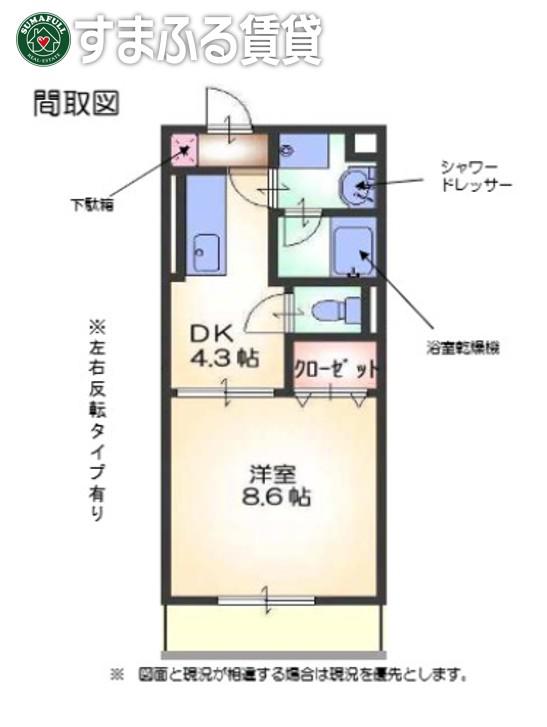 VIOLA(1DK/1階)の間取り写真