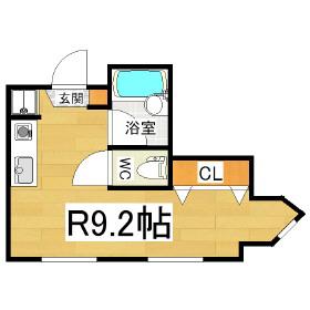 KRDタウン(ワンルーム/4階)の間取り写真