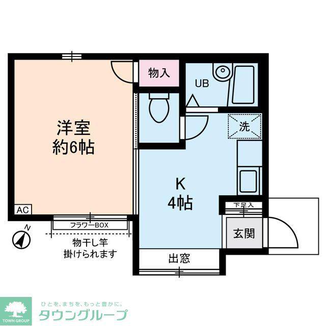 S・Kハウス(1K/2階)の間取り写真