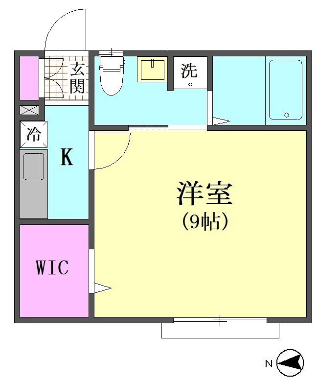 グレース大森壱番館(1K/2階)の間取り写真