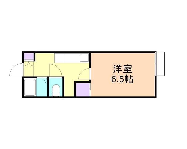 オリベックス高松(1K/1階)の間取り写真