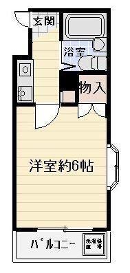 キャロル朝霞台(1K/3階)の間取り写真
