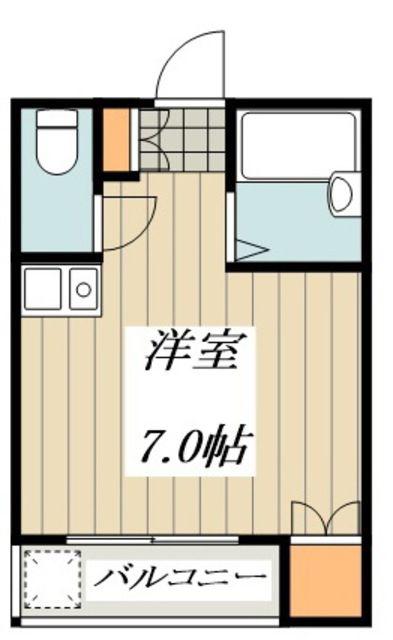 ソフィア国分寺(ワンルーム/2階)の間取り写真