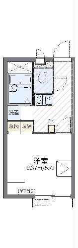 レオパレスパーシモンズ(1K/2階)の間取り写真