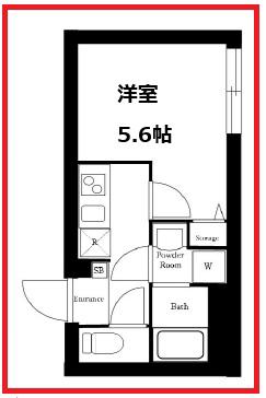 エバークレスト赤羽(1K/2階)の間取り写真
