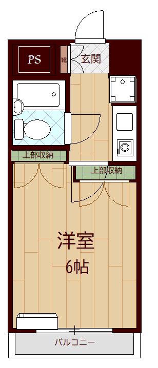 レナジア東所沢(1K/3階)の間取り写真