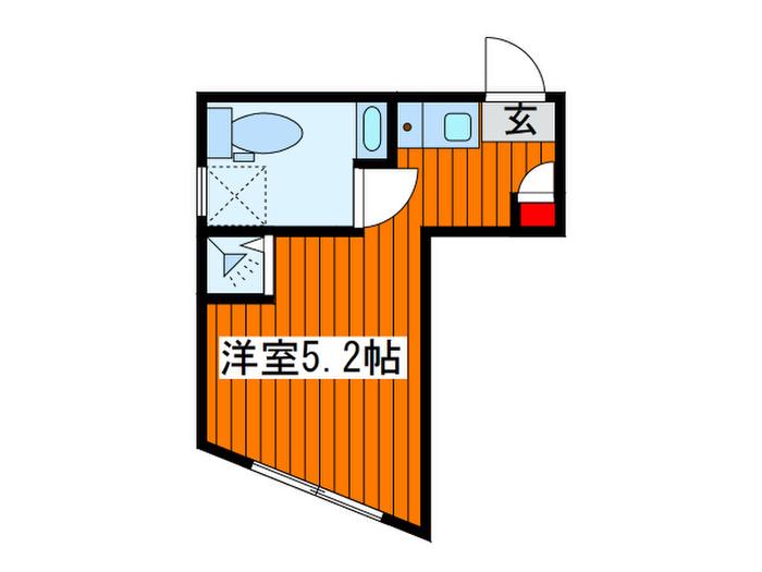 CAMP(ワンルーム/1階)の間取り写真