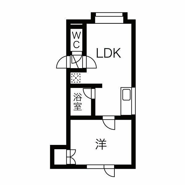 FOREST TO.1(1LDK/2階)の間取り写真