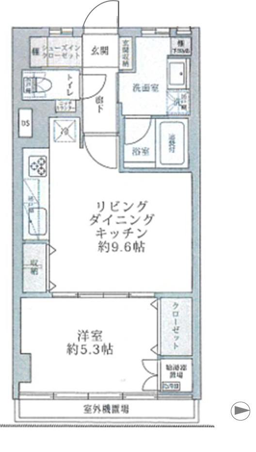 コーポ麹町(1LDK/6階)の間取り写真