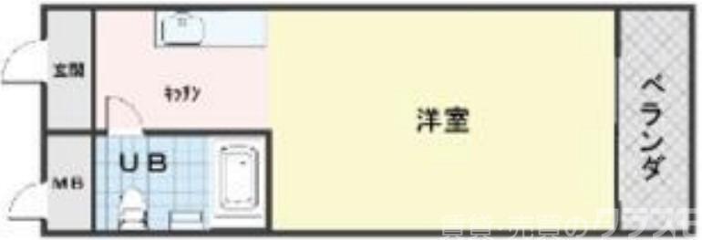M&Fマンション(1K/3階)の間取り写真