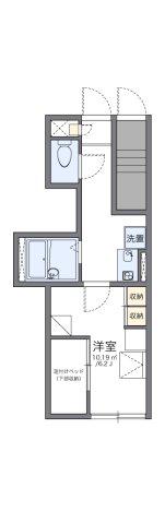 レオパレス雷塚II(1K/1階)の間取り写真