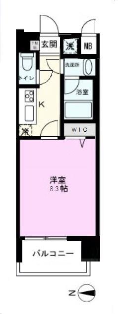 FUTURE HOKIMA(1K/10階)の間取り写真