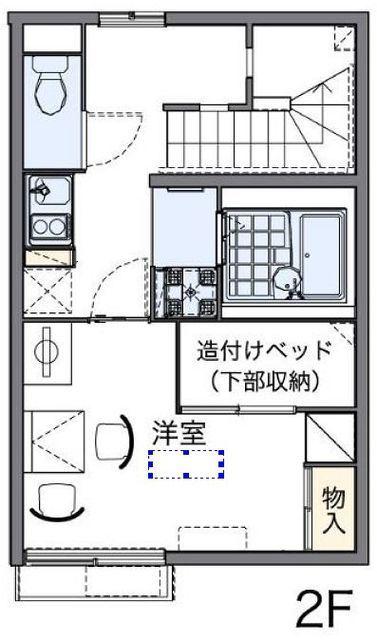 レオパレスエブリシン(1K/2階)の間取り写真