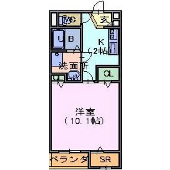 グランルージュ御影(1K/3階)の間取り写真
