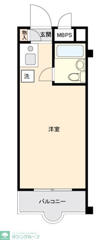 グレイス阿佐ヶ谷(ワンルーム/2階)の間取り写真