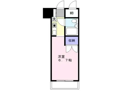 土屋ビル(1K/5階)の間取り写真